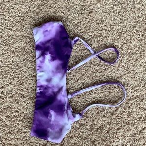 tie die bathing suit top